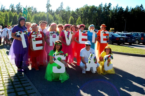 Svētku gājiens Tērvetes novada 15 gadu jubilejā